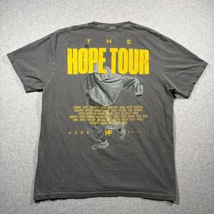 NF The Hope Tour T-Shirt Mens XL Grey 2023 Concert Graphic Short Sleeve Tee